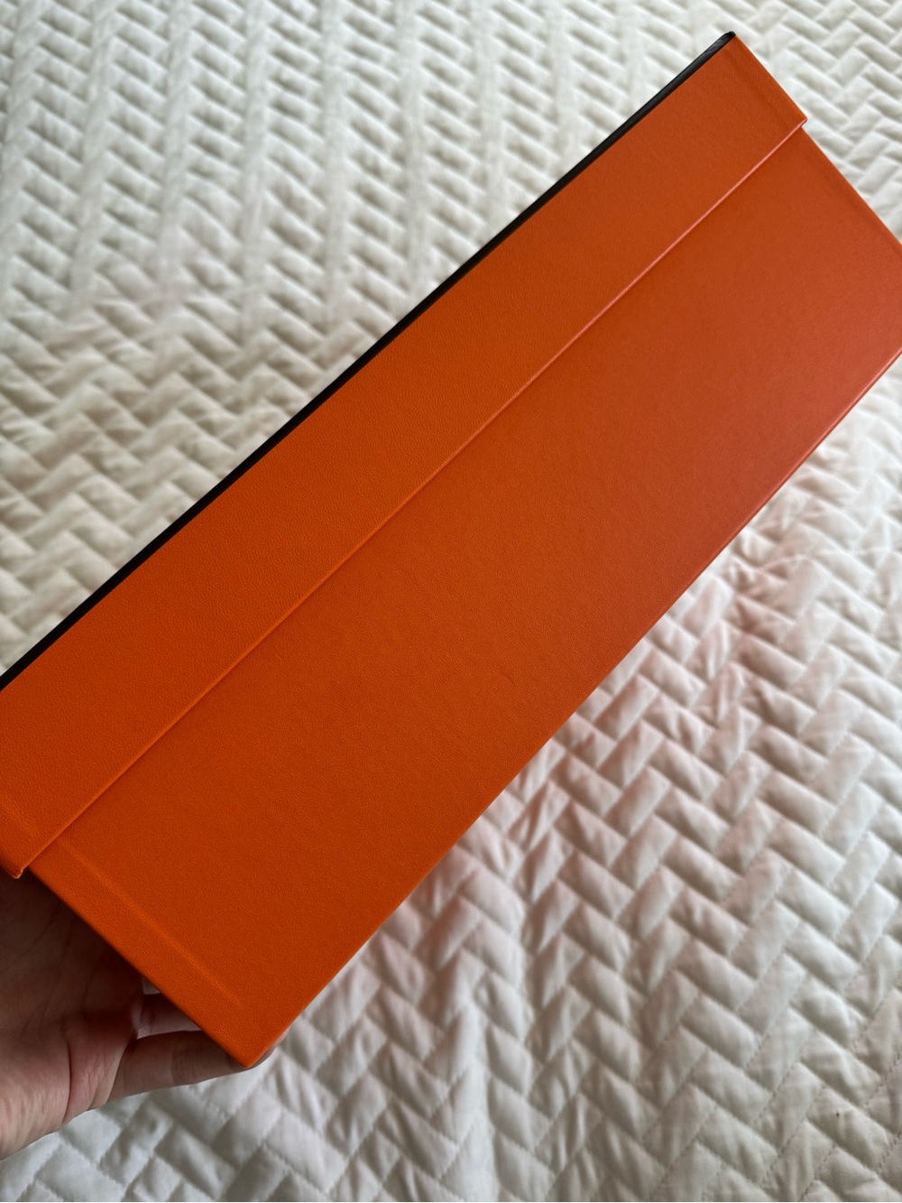 Hermes Authentic EMPTY Shoe Box with Ribbon - Picture 2 of 7